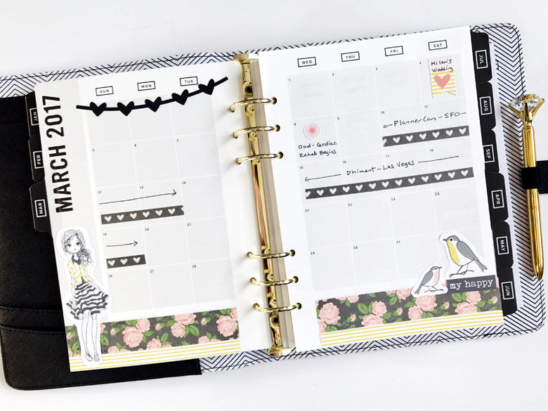 March Monthly Planner Spread | Anita Patel