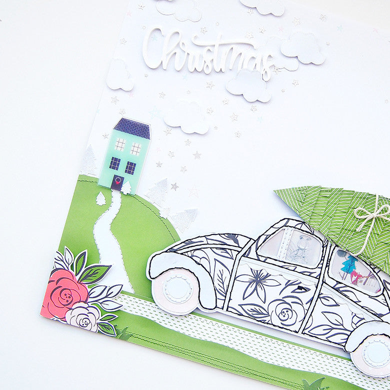 'Driving Home for Christmas' Layout by Elsie Robinson | @FelicityJane