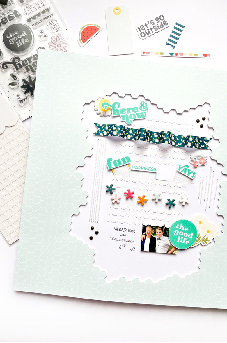 SCALLOP STENCIL LAYOUT | KERSTIN SCHEIDLER