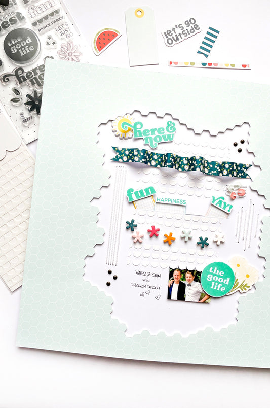 SCALLOP STENCIL LAYOUT | KERSTIN SCHEIDLER
