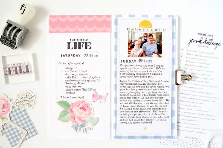 Journal Challenge - A Day In the Life and Father's Day | Sheree Forcier