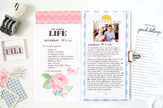 Journal Challenge - A Day In the Life and Father's Day | Sheree Forcier