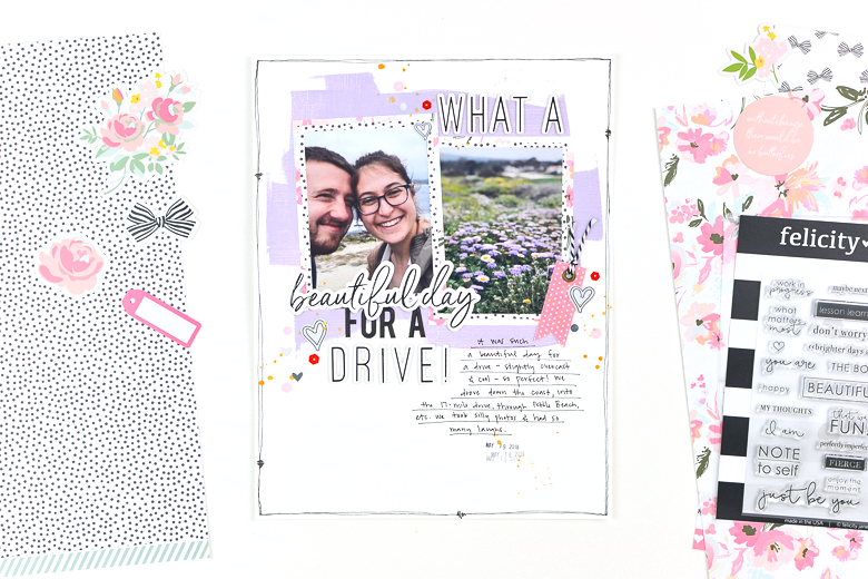 Beautiful Day Scrapbook Layout | Suzanna Stein