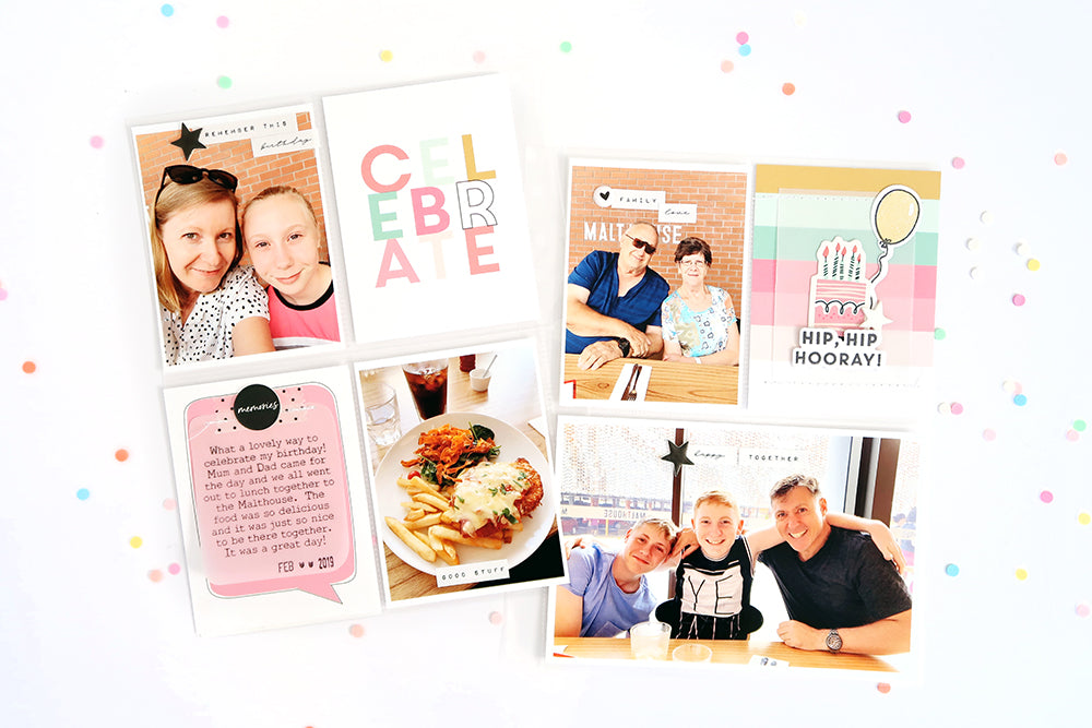 Celebrate Pocket Page Spread | Sheree Forcier