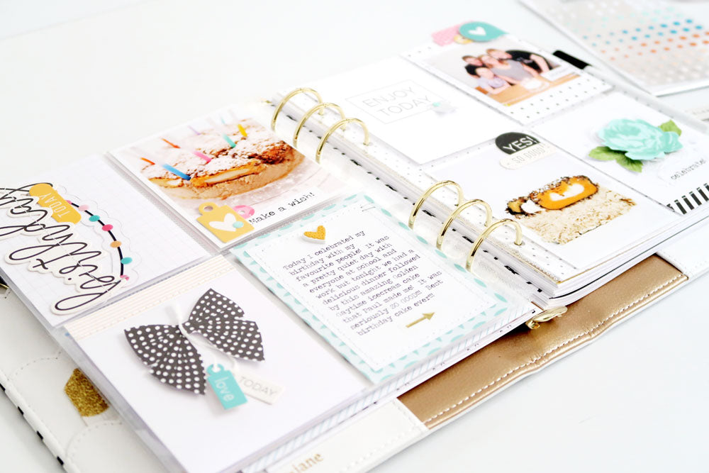 Birthday Pocket Page + Process Video | Sheree Forcier
