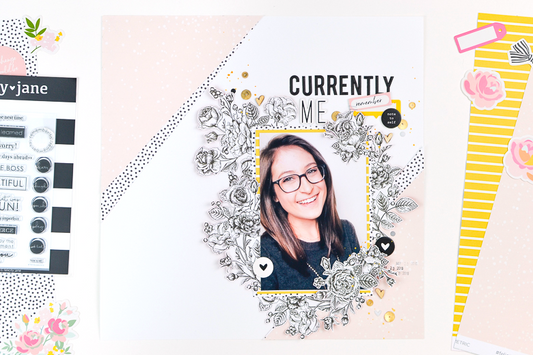Currently Me Scrapbook Layout | Suzanna Stein