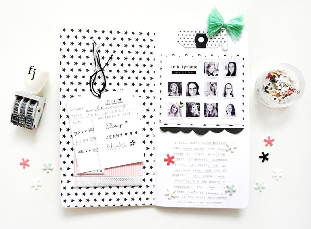 “Library Book” TN Layout | Danielle Menage-Jensen