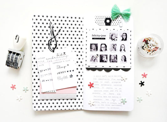 “Library Book” TN Layout | Danielle Menage-Jensen