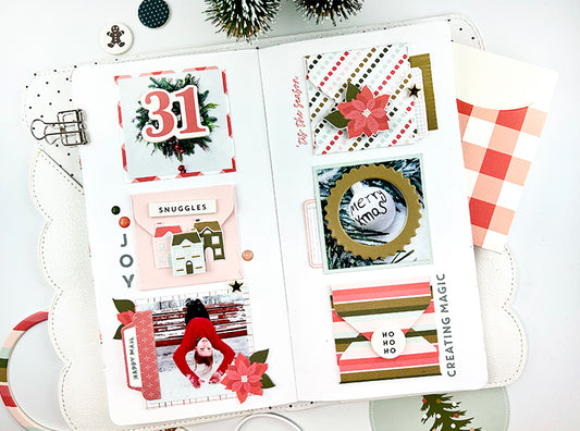 Christmas Traveler's Notebook Spread | Elena Martinelli