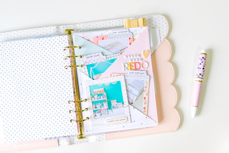 Fun Polaroid Tiered Pocket Page | Tiffany Julia