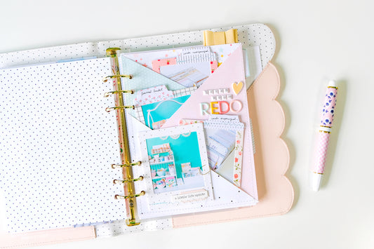 Fun Polaroid Tiered Pocket Page | Tiffany Julia