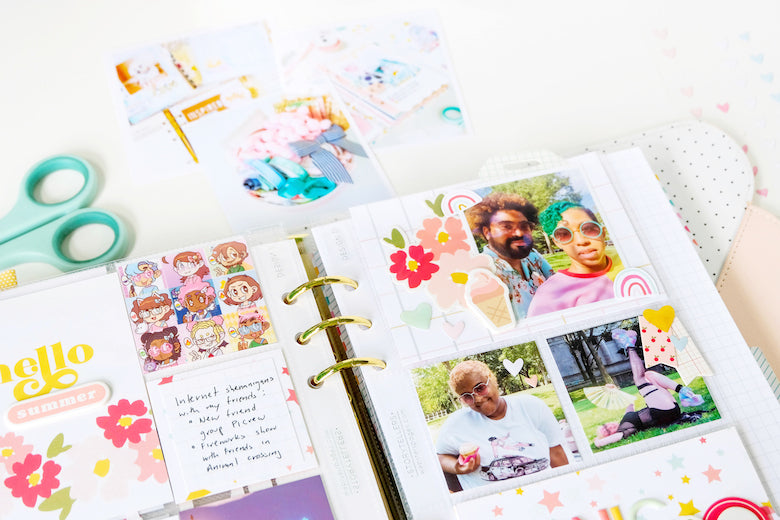 "Hello Summer" Pocket Page Spread | Tiffany Julia