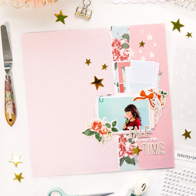 "Tale As Old As Time" Layout | Tiffany Julia