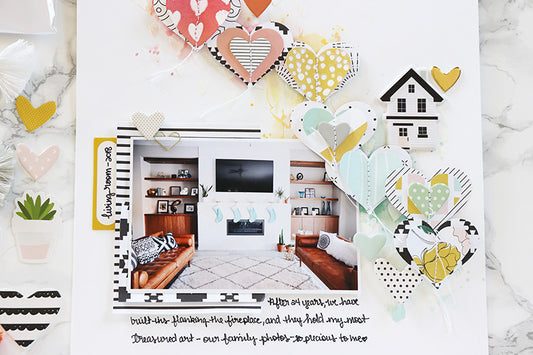 Patterned Paper Hearts | Leigh Ann Odynski