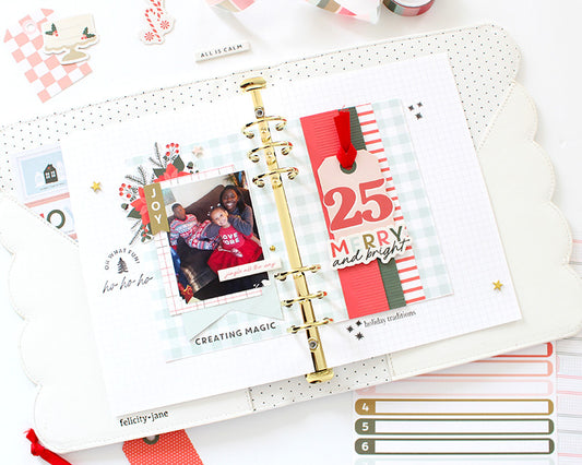 "Christmas Magic" Binder Spread | Desiree Lamar