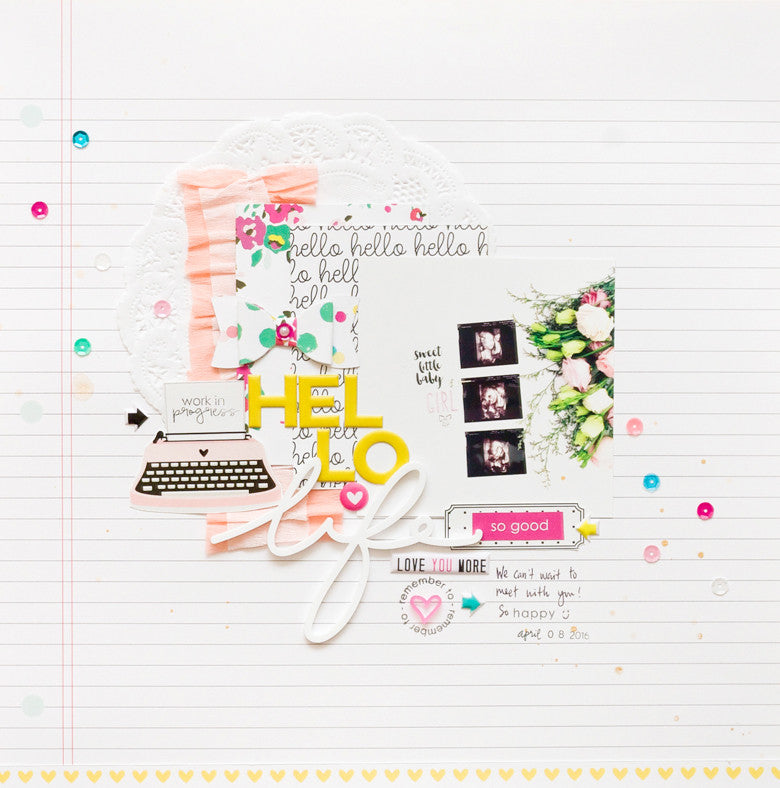 "Hello Life" Layout | Jessy Christopher