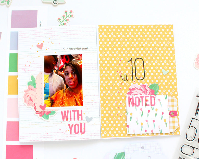 "With You" A5 Notebook Spread | Desiree Lamar
