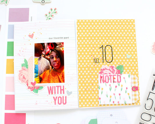 "With You" A5 Notebook Spread | Desiree Lamar
