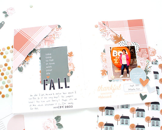 "Fall" My Memories Notebook Spread | Desiree Lamar