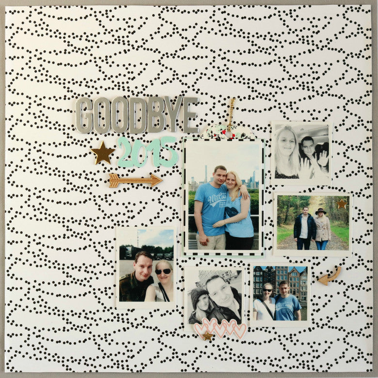 "Goodbye 2015" Layout | Evelyn Wolff