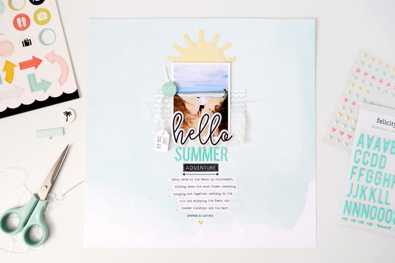 Hello Summer Layout | Sheree Forcier