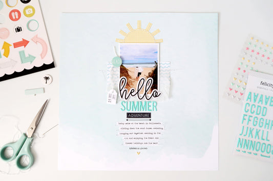 Hello Summer Layout | Sheree Forcier
