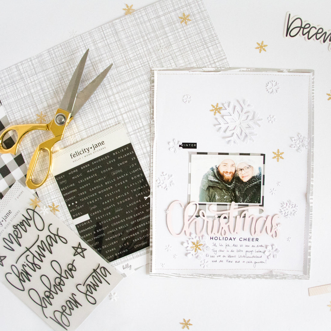 White on White Winter Layout | Kathleen Graumüller