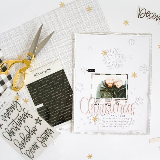 White on White Winter Layout | Kathleen Graumüller