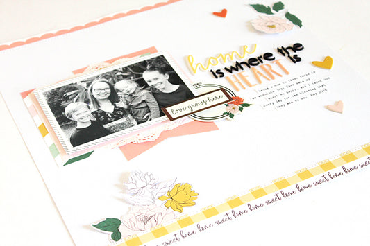 Home is Where the Heart is Layout | Mandy Melville