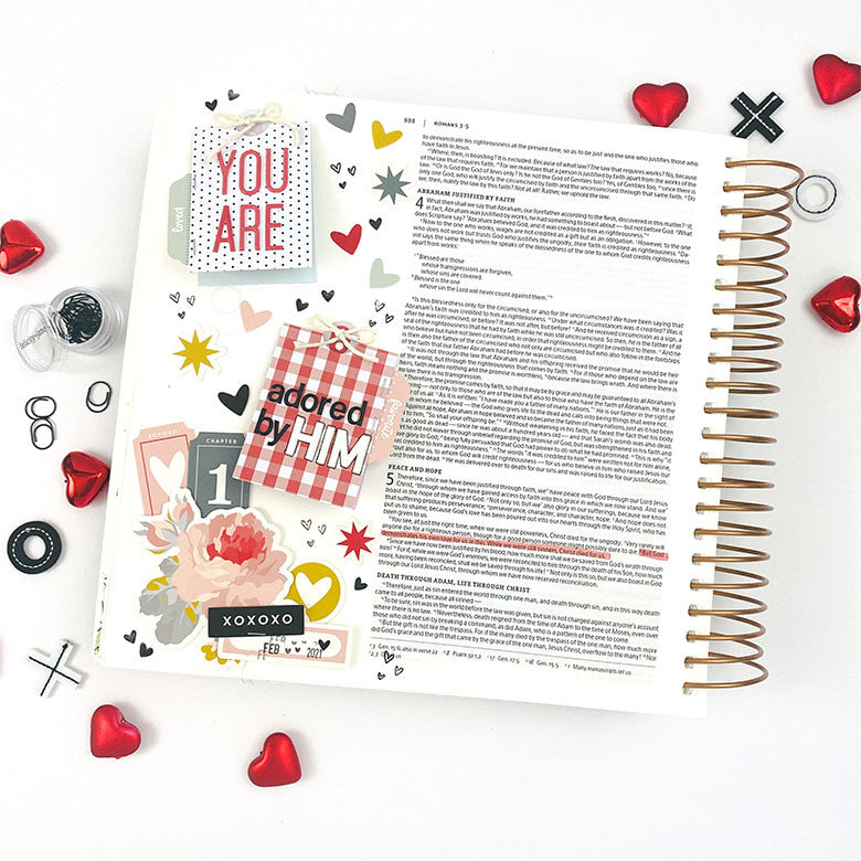 You Are Adored | Bible Journaling Page | Lindsey Lanning