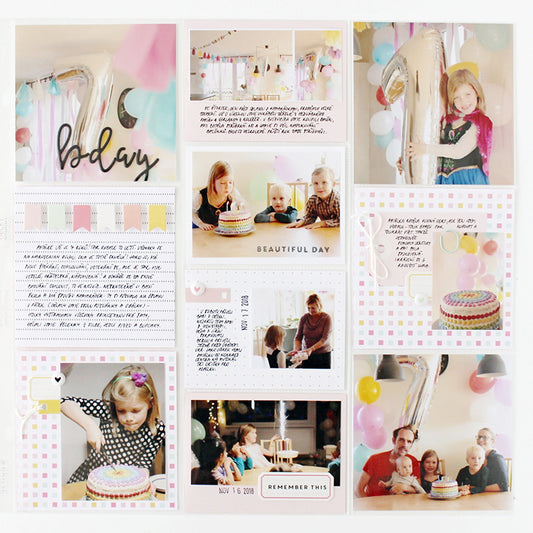 Rainbow Birthday Pocket Page | Jana Bennett
