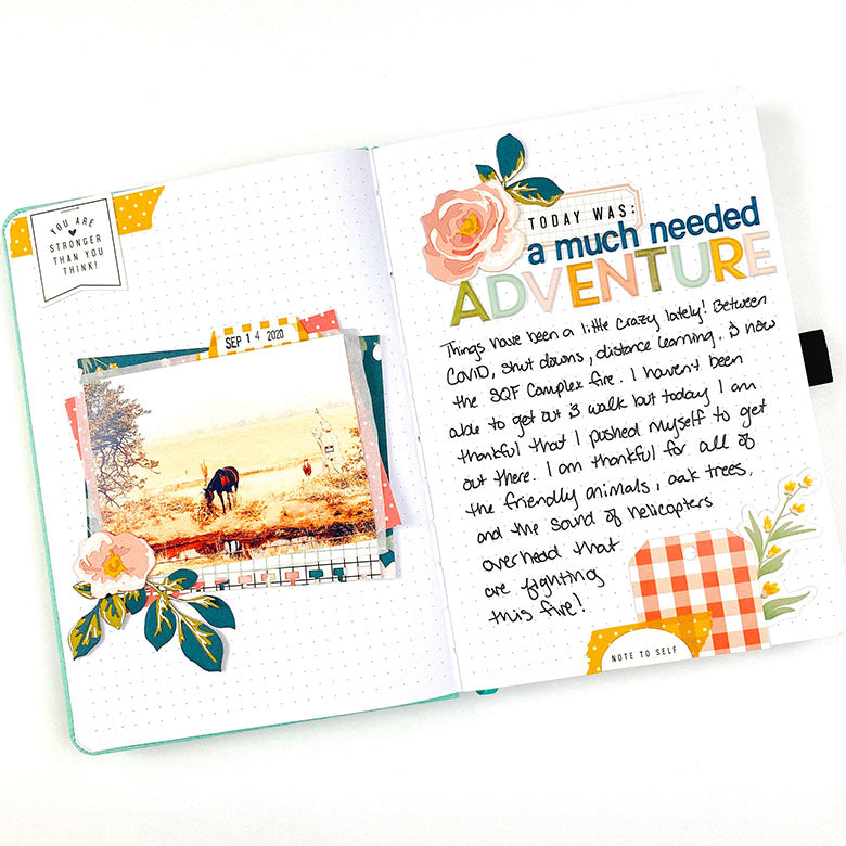 Gratitude Journal Layout | A Much Needed Adventure | Lindsey Lanning