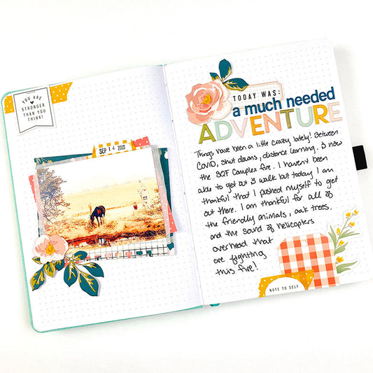 Gratitude Journal Layout | A Much Needed Adventure | Lindsey Lanning