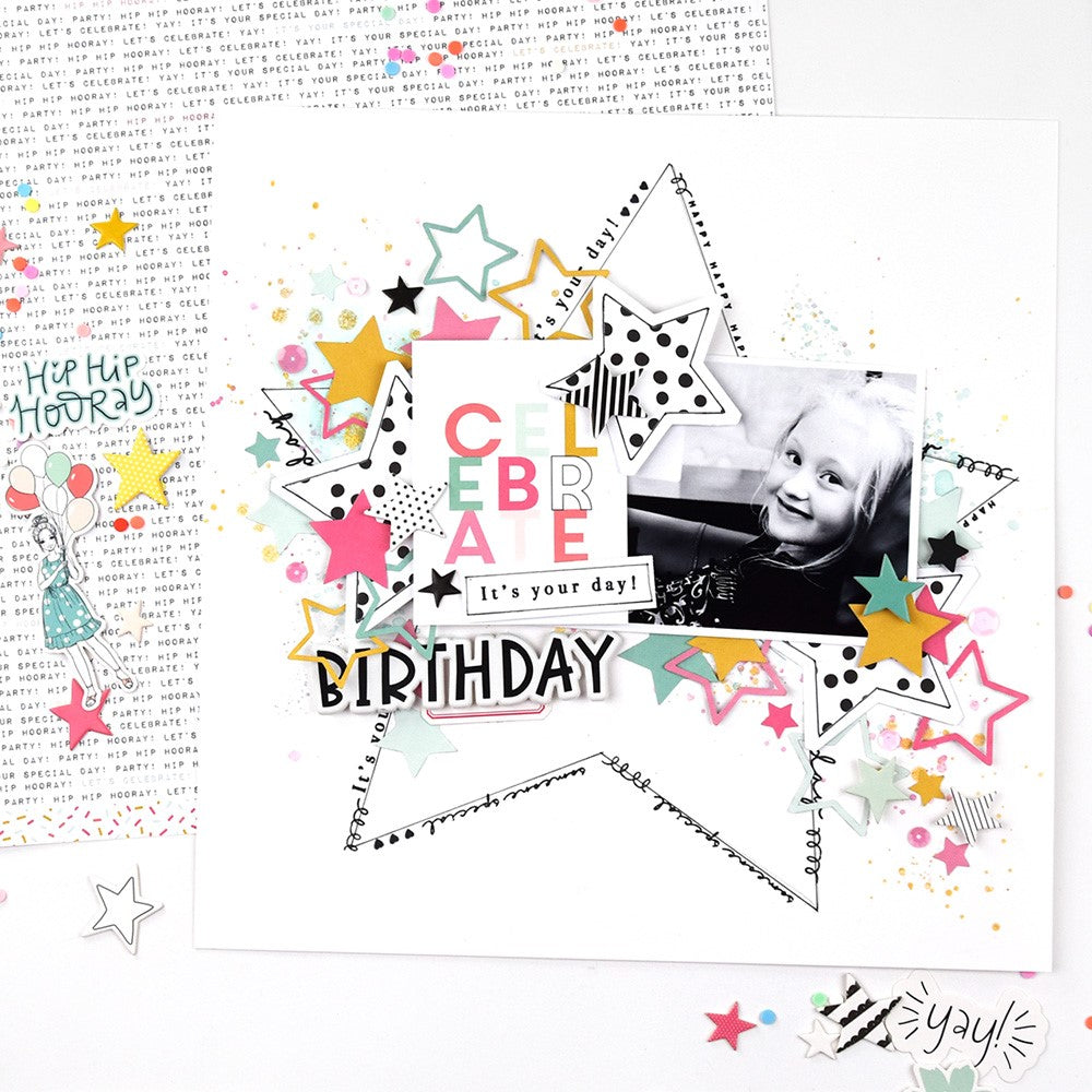 Celebration Star Layout with the Jenny Kit | Lorilei Murphy