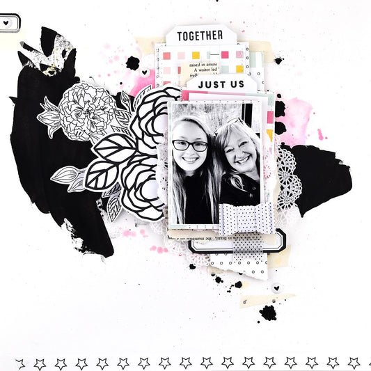 Megan and Mixed Media Layout | Lorilei Murphy