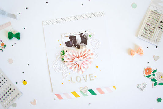 Love Layout with a Hidden Love Letter | Kathleen Graumüller