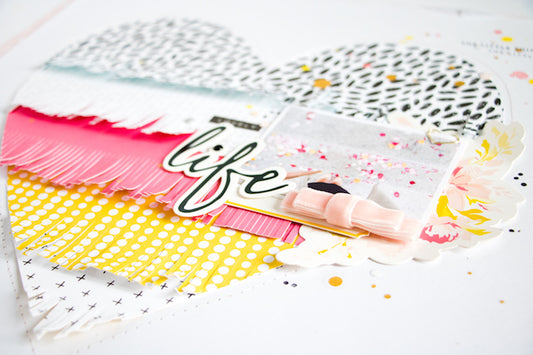 Mix and Match: Fringed Heart Layout | Kathleen Graumüller