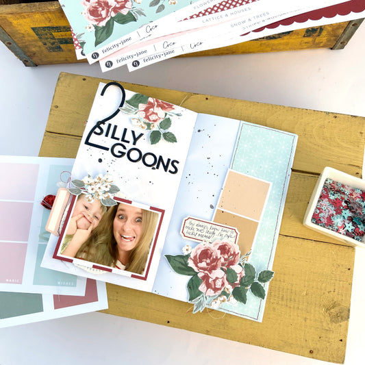 "2 Silly Goons" Traveler's Notebook Spread │ Lydia Cost