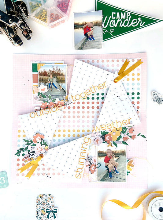 "Outside Together, Stunning Weather" Layout │ Lydia Cost