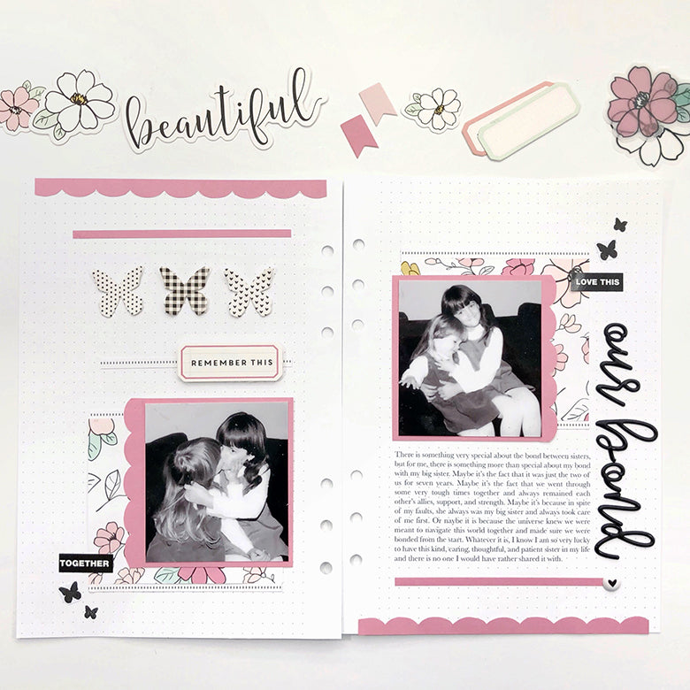 A Tribute to Sisterhood Binder Spread | Lynne Ashcraft