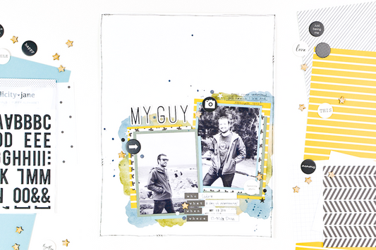 My Guy Scrapbook Layout | Suzanna Stein