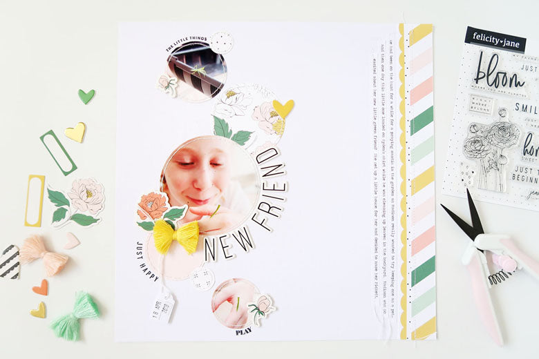 New Friend Layout + Process Video | Sheree Forcier