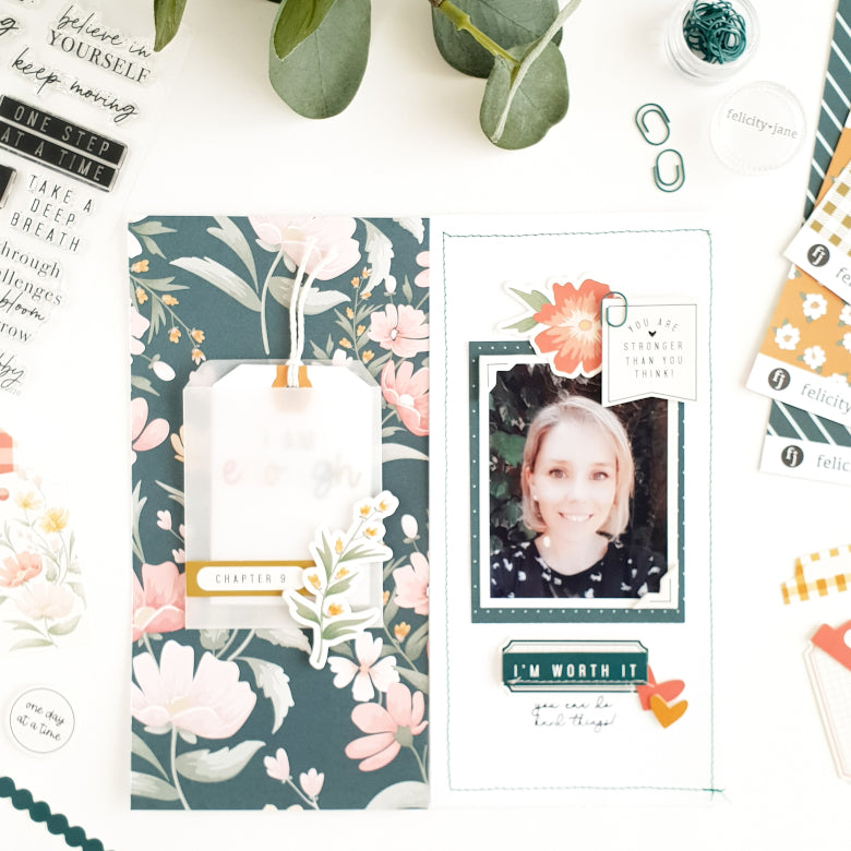 "I'm Worth It" Traveler's Notebook Spread | Anna Blades