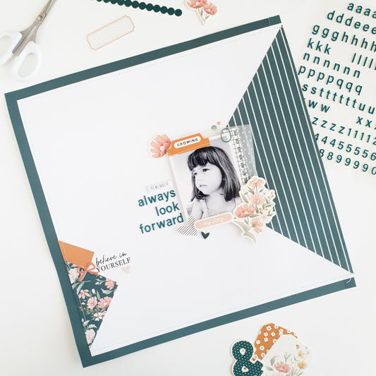 "Always Look Forward" Layout | Anna Blades