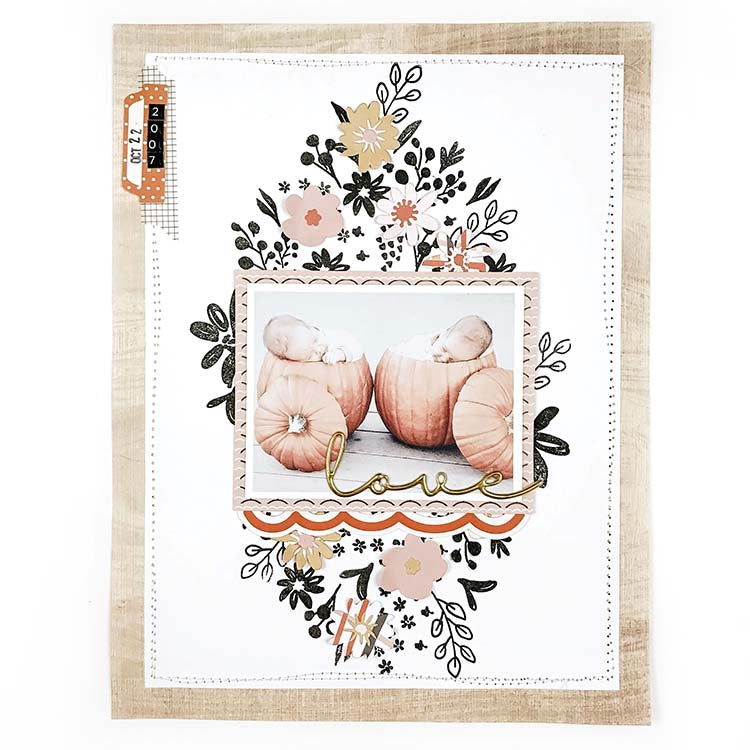 8.5x11 Layout | Pumpkin Babies | Lindsey Lanning