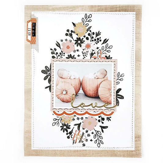 8.5x11 Layout | Pumpkin Babies | Lindsey Lanning