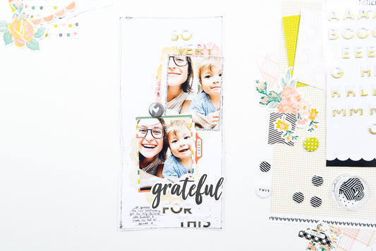 So Grateful Scrapbook Layout | Suzanna Stein