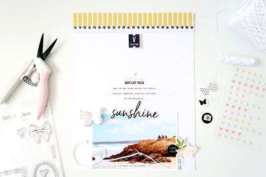 Sunshine Layout + Process Video | Sheree Forcier