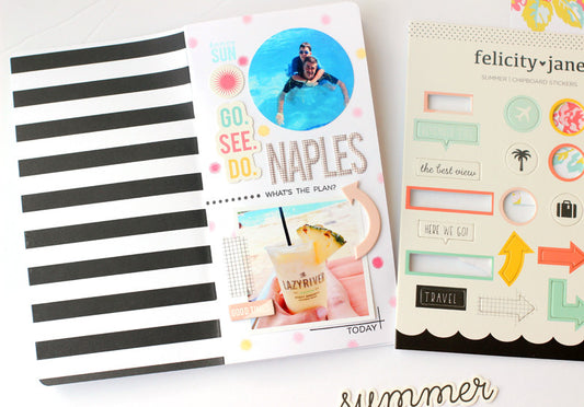 Stamped Traveler's Notebook | Nancy Damiano