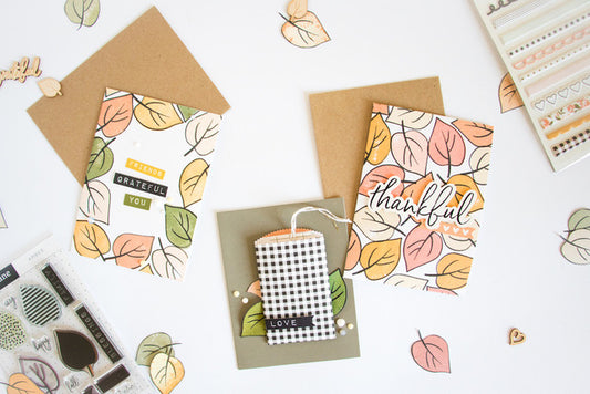 Thankful Cards with the Amber Kit | Kathleen Graumüller